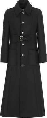 Belted Long Coat-AB