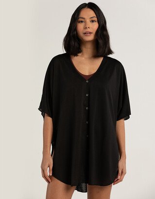 Womens Button Up Cover-Up