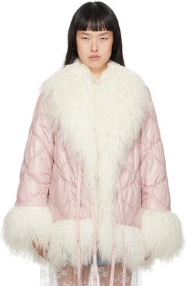 Pink Kristoff Shearling Coat