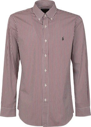 Logo Embroidered Striped Shirt-AK