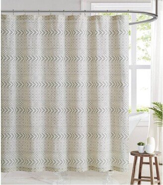 Chase Shower Curtain Off White/Black