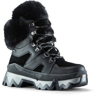 Warrior Mushroom Faux Fur Trim Waterproof Boot