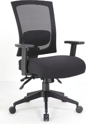 Multifunction Mesh Chair with Seat Slider Black