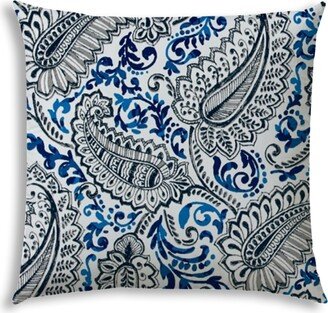 Joita Home PALMETTO Navy/Cobalt Jumbo Indoor/Outdoor - Zippered Pillow Cover