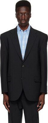 PALMER Black Pinstripe Blazer