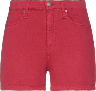 Denim Shorts Burgundy