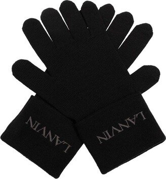 Logo Embroidered Gloves-AI