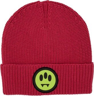 Logo Patch Knit Beanie-AC