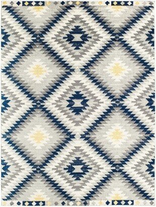 Soleil BR30B Kilim Navy Area Rug,