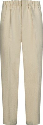 Pleated Straight-Leg Tailored Trousers-AA