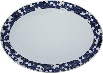 The Lino Night Navy Serving Plate