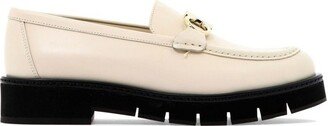 Gancini Logo Plaque Loafers