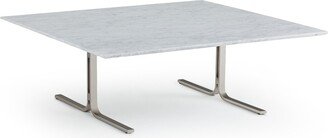 Belno Marble And Metal Square Coffee Table