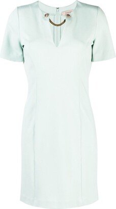 Short-Sleeve Pencil Dress-AA