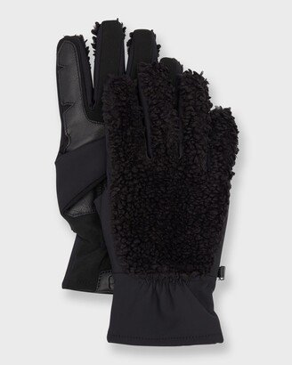 Men's Uggfluff Gloves with Leather Palm