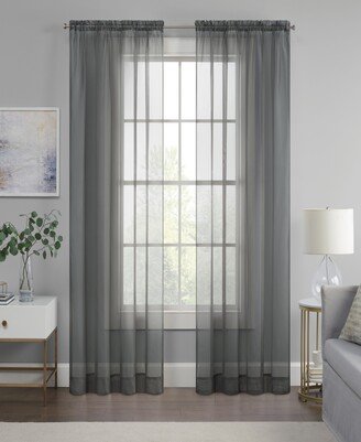 Livia Sheer Voile Rod Pocket Curtain Panel, 59 x 95