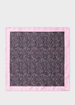 Pink Fleck Silk Pocket Square