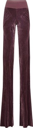 Velvet Flared Trousers-AA