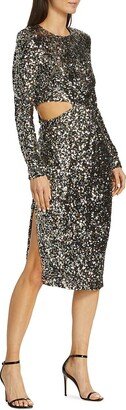 Sylvina Sequinned Midi-Dress