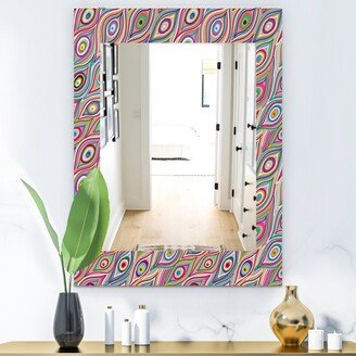 Designart 'Abstract Pattern I' Modern Mirror - Vanity Printed Mirror