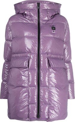 High-Shine Hooded Padded Jacket