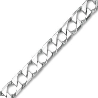 6.0mm Diamond-Cut Solid Curb Chain Bracelet in Sterling Silver - 8.5