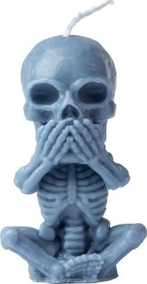 Ventray Skull Covering Mouth Creative Candle for Spooky Halloween Decoration