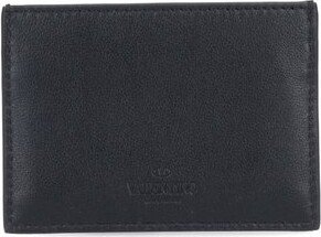 Garavani Rockstud Logo Detailed Cardholder