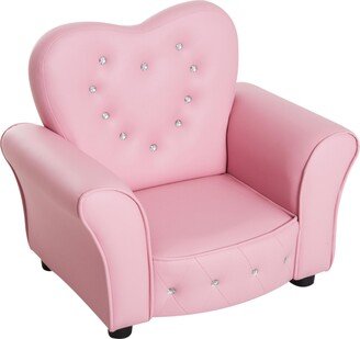 Kids Sofa Armrest Chair Couch, Pink