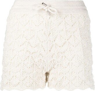 Drawstring-Waist Knit Shorts