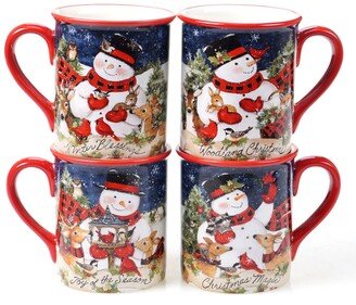 Magic of Christmas Snowman 4 Piece Mug