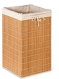 Square Bamboo Wicker Hamper