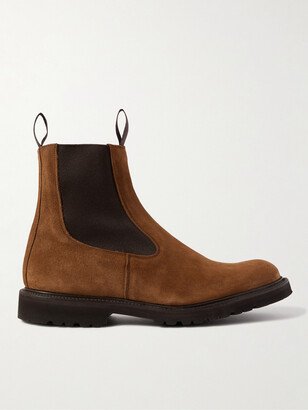 Stephen Suede Brogue Chelsea Boots