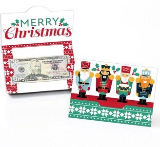 Big Dot Of Happiness Christmas Nutcracker - Holiday Party Money and Gift Card Holders - Set of 8