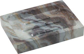 Square Soap Dish in Agate - 5.43 x 3.78 x 0.91