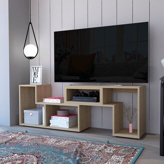 IGEMAN Modern TV Stand Flip-up TV stand, Media Console Table for TVs Up to 65, Rectangle Reversible Design for Living Room