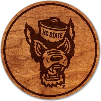 Nc State Wolfpack Coaster - Crafted From Cherry Or Maple Wood North Carolina University | Ncsu-AA