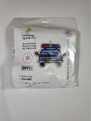 Crafting Spark Police Car CSw385 Diamond Painting on Plywood Kit