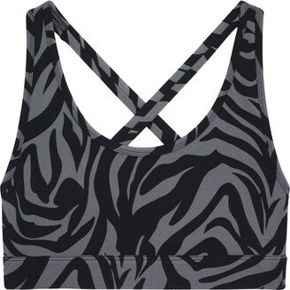 Axel zebra-print bra