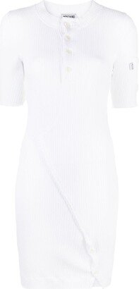 Ribbed Knit Fitted Dress