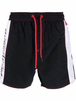 Logo-Print Swim Shorts-AT