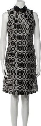 Printed Knee-Length Dress-AC