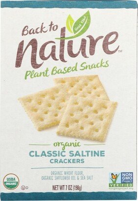 Back To Nature Crackers - Organic - Classic Saltine - 7 oz - case of 6