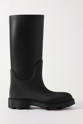 Rubber Knee Boots - Black