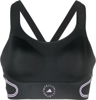 Truepace logo-print sports bra