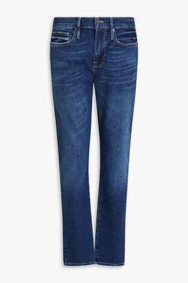 L'Homme skinny-fit whiskered denim jeans-AA