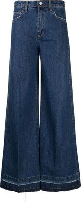 Wide-Leg Cotton Jeans-AB