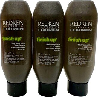 for Men Finish Up Daily Weightless Conditioner 1 OZ Set of 3