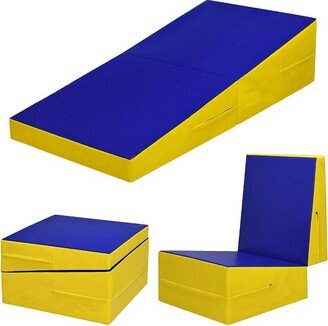 Folding Incline Cheese Gymnastics Mat Slope Fitness Wedge Mat