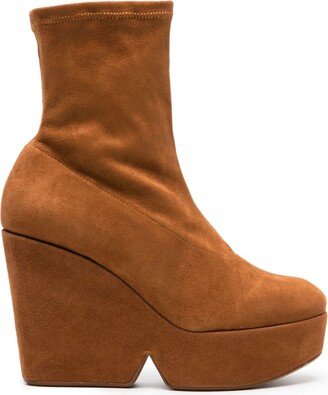 Brenda 100mm suede boots